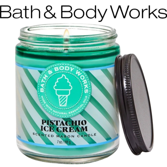 Bath And Body Works Pistachio Ice Cream Candle
